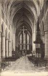 VINTAGE POSTCARD Liege Interior of the Cathedral