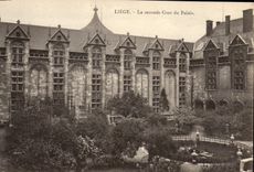 VINTAGE POSTCARD Liege Second Court of the Palate