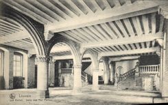 CPA Louvain Les Halles des Pas Perdus