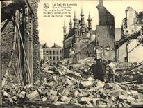 CPA Louvain Le Sac Rue de Bruxelles Militaria