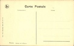 VINTAGE POSTCARD Interior Antwerp of the Stock Exchange