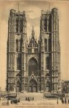 CPA Bruxelles Eglise Sainte Gudule