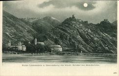 CPA Ruine Liebenstein Sterrenberg Die Bruder Bei Mondschein