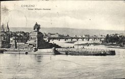 VINTAGE POSTCARD Coblenz Kaiser Wilhelm Denkmal