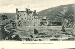 VINTAGE POSTCARD Die Burg Reichenstein B Trechtlingahausen