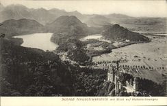 VINTAGE POSTCARD Schloss Neuschwanstein MIT Blick Auf Hohenschwangau