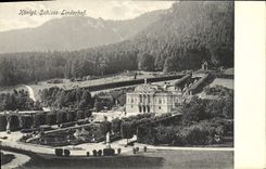 VINTAGE POSTCARD Konigl Schloss Linderhof