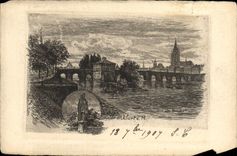 VINTAGE POSTCARD Frankfurt HAS M