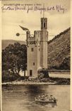 VINTAGE POSTCARD Mauseturm EIB Bingen has Rhein