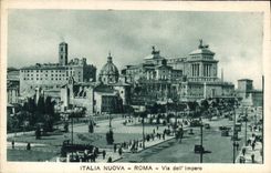 POSTAL Italia Nuova Roma de la VENDIMIA vía Dell Impero