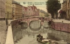 VINTAGE POSTCARD Bruges Bridge Of Augustins