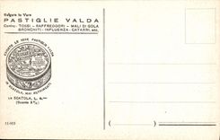 VINTAGE POSTCARD Italia Nuova Milano Triennial Pastiglie Valda