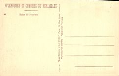 VINTAGE POSTCARD Splendors And Charms Of Versailles Basin De Neptune