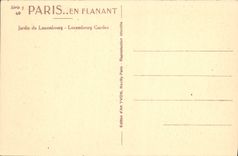 CPA Paris En Flanant Jardin Du Luxembourg 