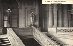 CPA Paris Hotel Des Monnaies Le Grand Escalier