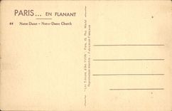 CPA Paris En Flanant Notre Dame 