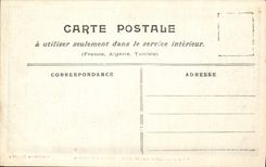 VINTAGE POSTCARD Paris Floods Mirabeau Bridge