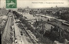CPA Panorama De Paris Vue Prise En Amont Du Pont Royal