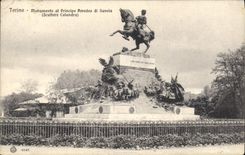 VINTAGE POSTCARD Torino Monumento Al Principle Amedeo Di Savoia