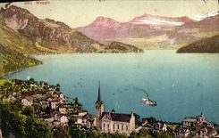 VINTAGE POSTCARD Weggis