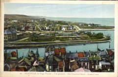 La POSTAL Deauville de la VENDIMIA la playa floreció la visión