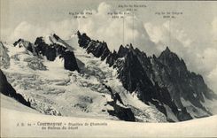CPA Courmayeur Aiguilles De Chamonix Du Plateau Du Geant