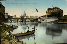 Casa de señorío de Roma Veduta Del Tevere E de la POSTAL de la VENDIMIA S Ángel