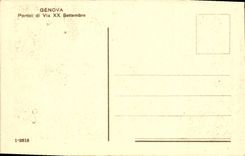 VINTAGE POSTCARD Genova Portici Di Via XX Settembre