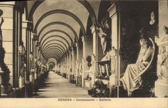 CPA Genova Camposanto Galleria