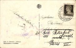 VINTAGE POSTCARD Abbazia Panorama