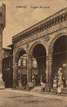VINTAGE POSTCARD Firenze Loggia Dei Lanzi Lion