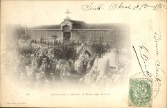 VINTAGE POSTCARD Souk Ahras Goes And Market To the grains