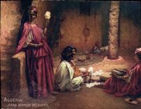 CPA Algeria Arab Women Weavers
