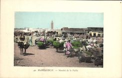 VINTAGE POSTCARD Marrakech Goes of the Straw
