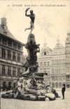 VINTAGE POSTCARD Antwerp Rules Brabo