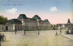 VINTAGE POSTCARD Brussels Palate of the King