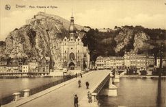 CPA Dinant Pont Citadelle et Eglise