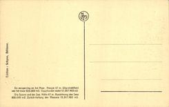 VINTAGE POSTCARD Gileppe Stopping and the Lake Lion