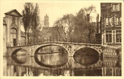 CPA Bruges Quai Vert et pont du Cheval