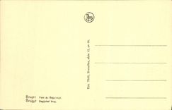 CPA Bruges Quai Vert et pont du Cheval