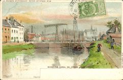 VINTAGE POSTCARD Mons the Canal Of Cop