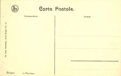 POSTAL Brujas Beguinage de la VENDIMIA