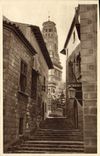 CPA Eglise Allee ville en Espagne