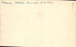 CPA Valencia Pabellon municipal de la Feria Folklore