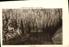 CPA Cuevas Del Drach Mallorca Canal azul