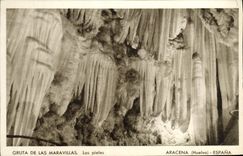 CPA Huelva Aracena Espana Gruta de las Maravillas las pieles