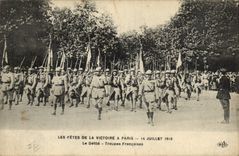 CPA Les Fetes De La Victoire A Paris 14 Juillet 1919 Le defile Troupes Francaises Militaria