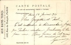 VINTAGE POSTCARD Paris Bridge of the Carousel