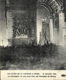 VINTAGE POSTCARD Paris Arc de Triomphe Festivals of the Victoire Militaria July 14th, 1919
