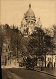 VINTAGE POSTCARD Paris Montmartre Basilique Crowns Heart